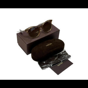 New TOM FORD Micaela TF662 45G Brown Sunglasses 53-17-145mm 46mm Authentic